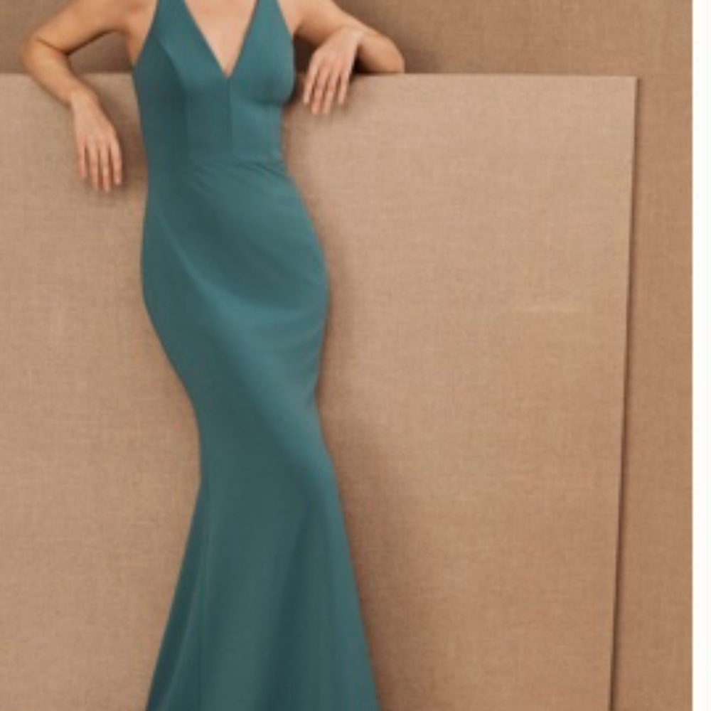 BHLDN Jones V-Neck Crepe Dress Sz 10
